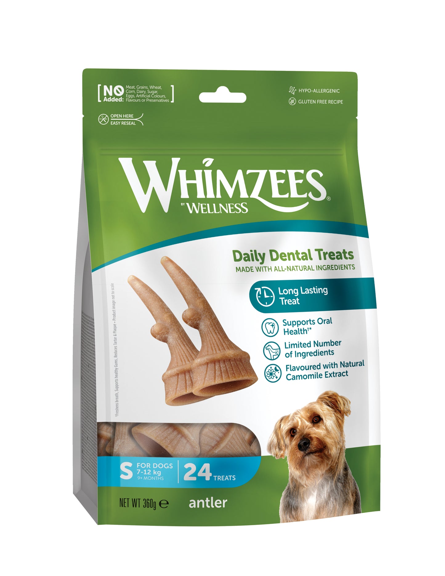 Whimzees Antler Dental Treats For Dogs