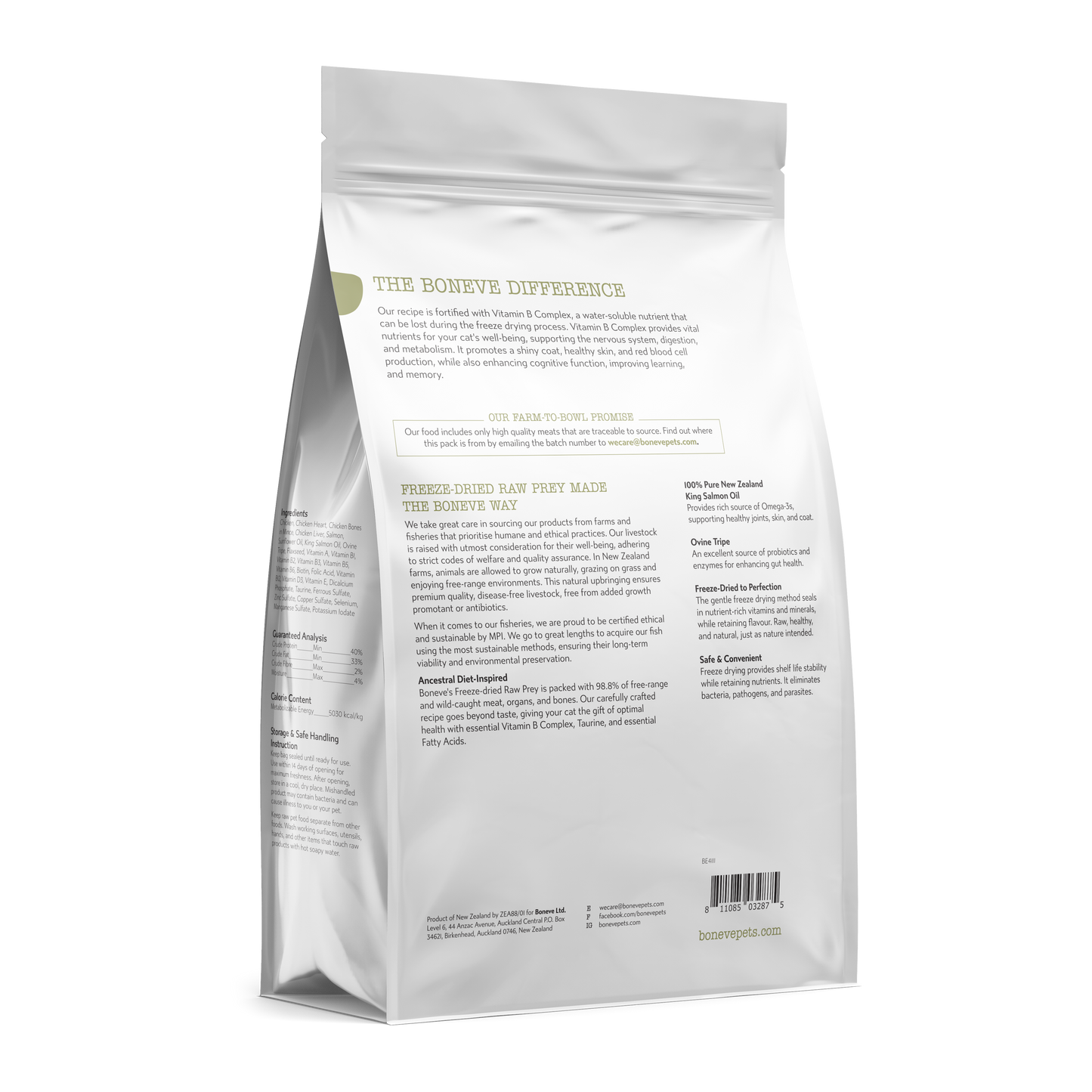Boneve Freeze Dried Cat Food (Chicken & Salmon)