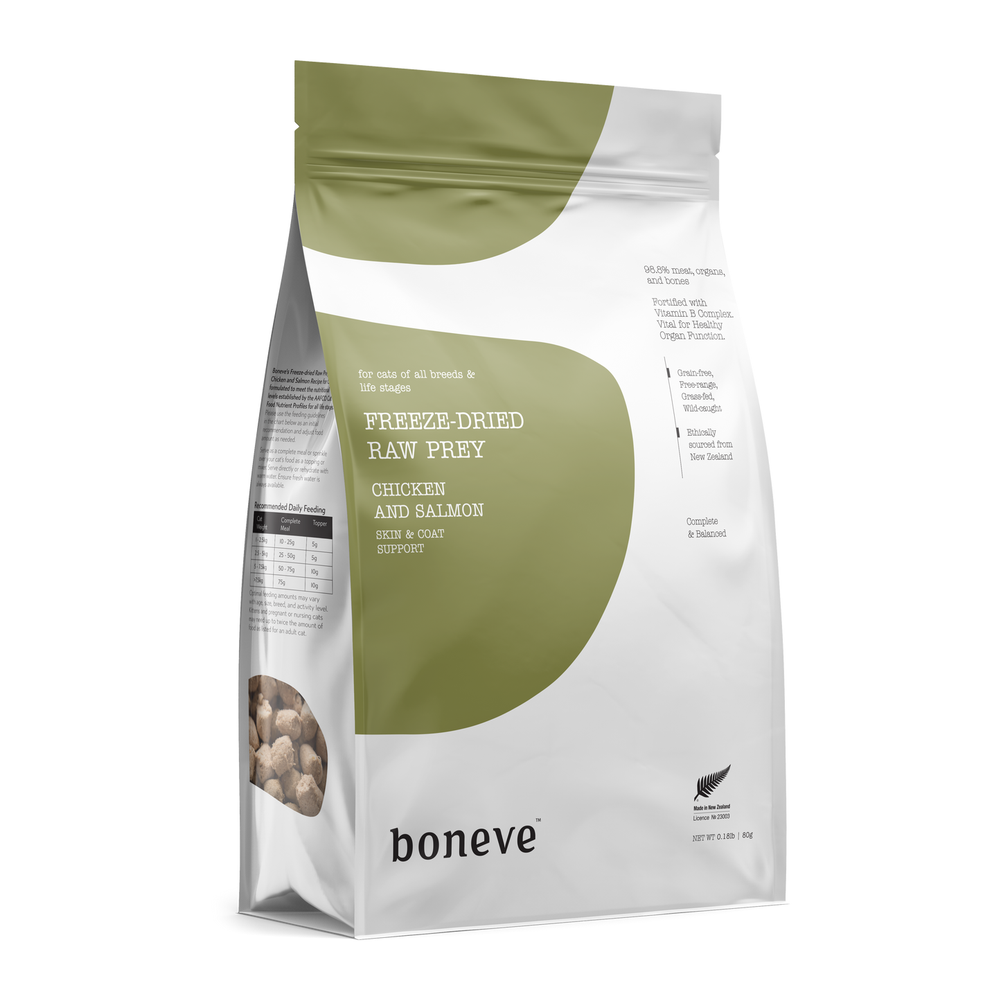 Boneve Freeze Dried Cat Food (Chicken & Salmon)