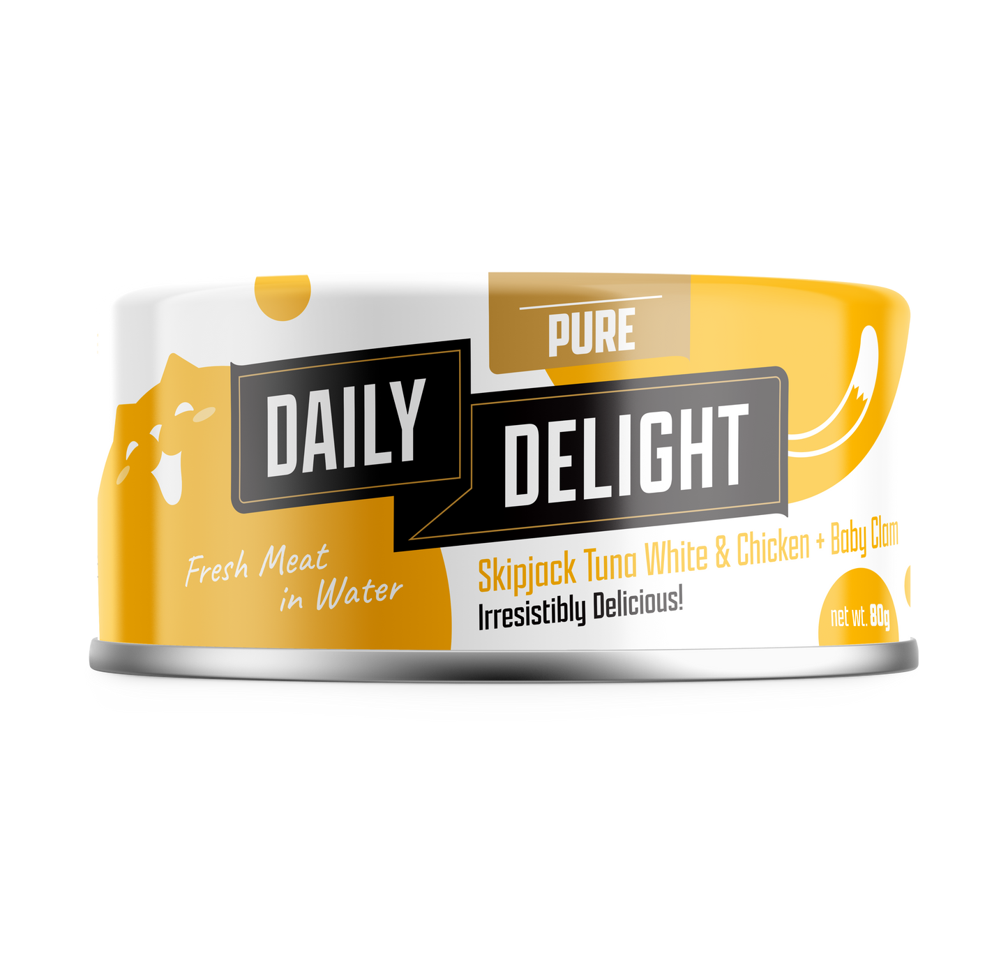 Daily Delight Pure Skipjack Tuna & Chicken Wet Cat Food 80g