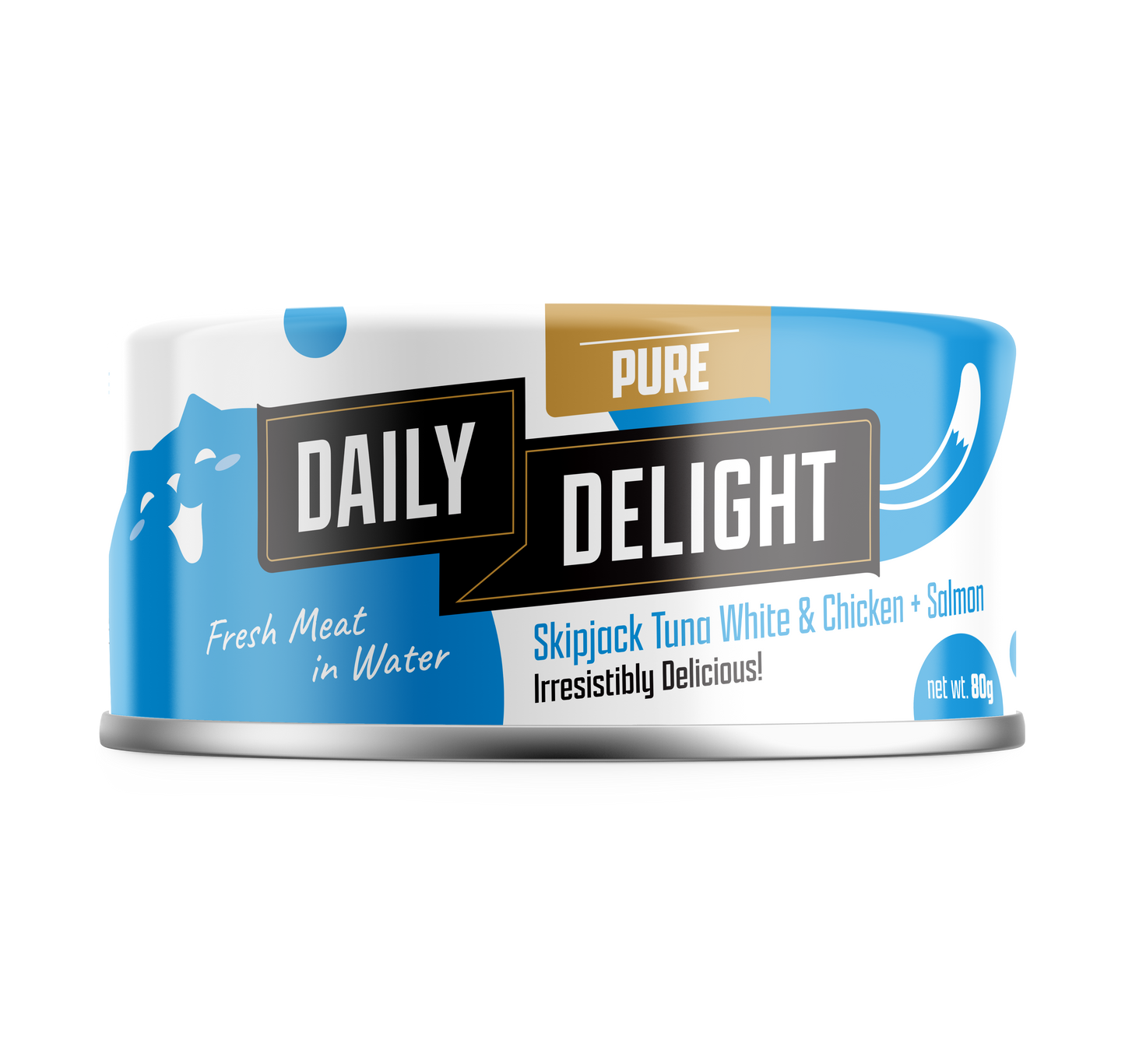 Daily Delight Pure Skipjack Tuna & Chicken Wet Cat Food 80g