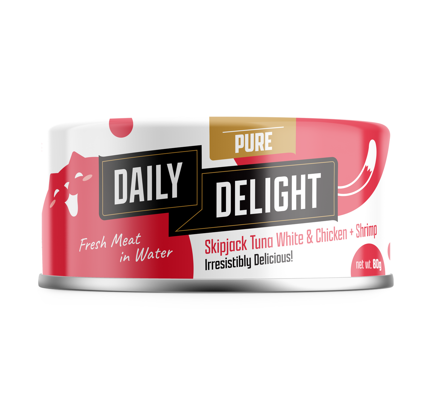 Daily Delight Pure Skipjack Tuna & Chicken Wet Cat Food 80g