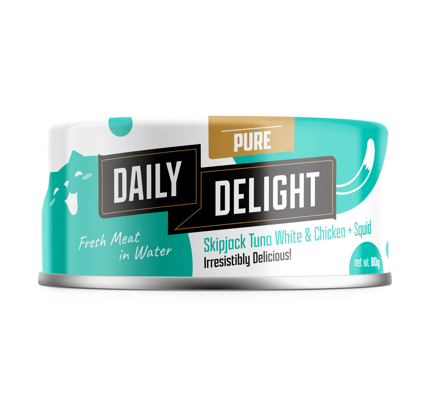 Daily Delight Pure Skipjack Tuna & Chicken Wet Cat Food 80g