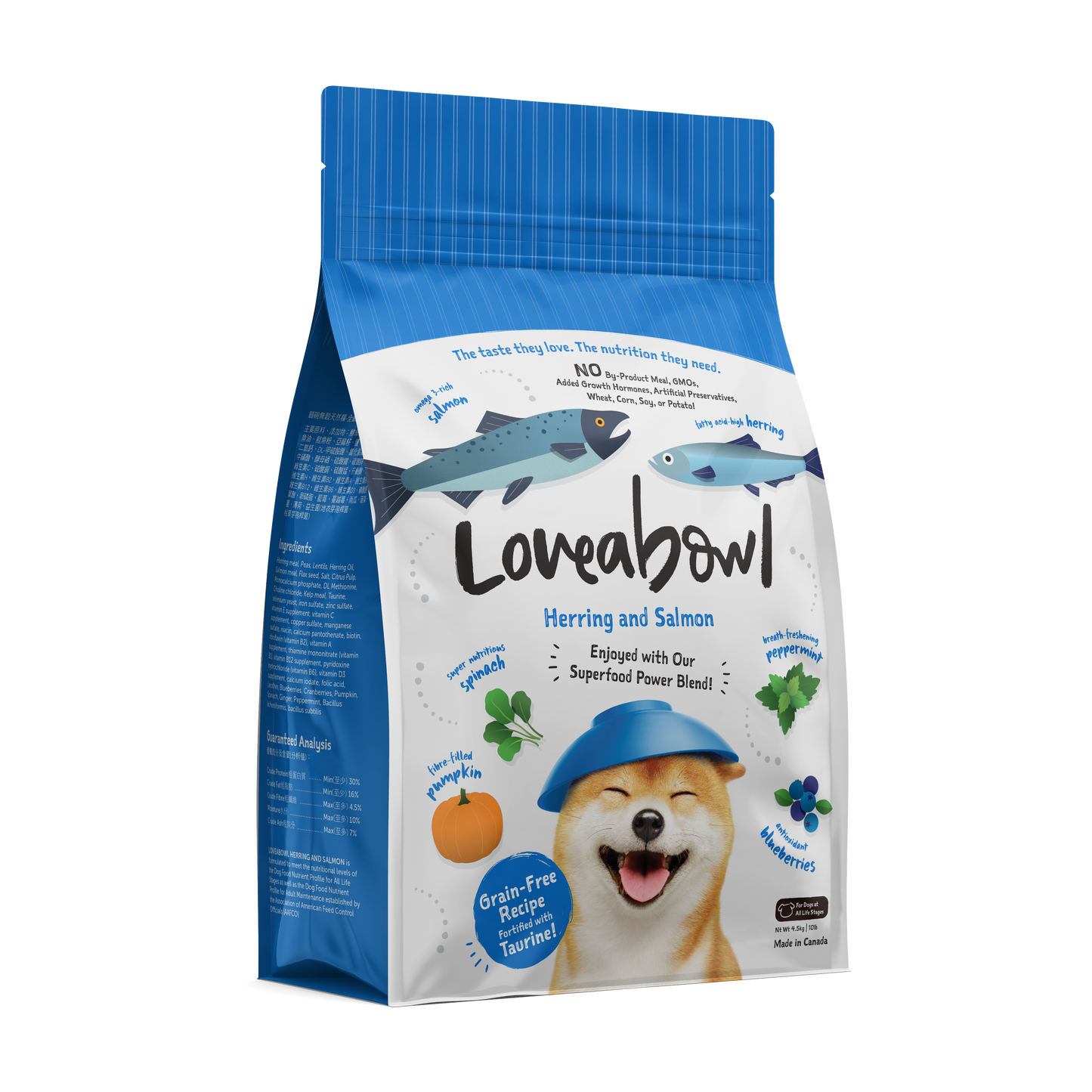 Loveabowl Grain Free Dry Dog Food (Herring & Salmon)