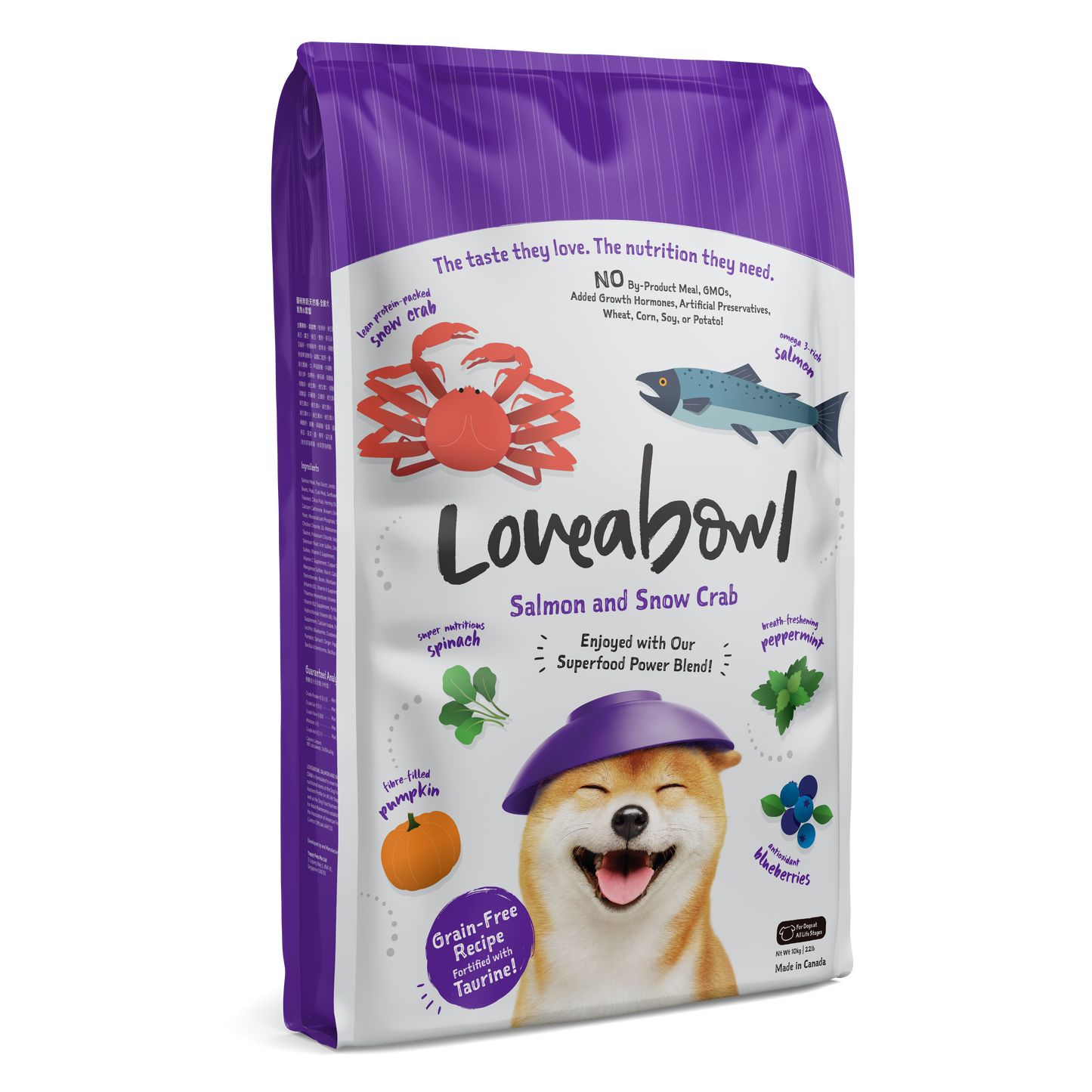 Loveabowl Grain Free Dry Dog Food (Salmon & Snow Crab)