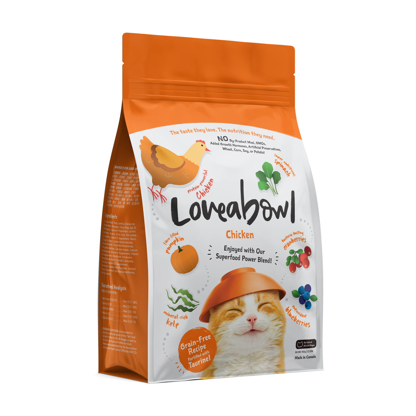 Loveabowl Grain Free Dry Cat Food (Chicken)