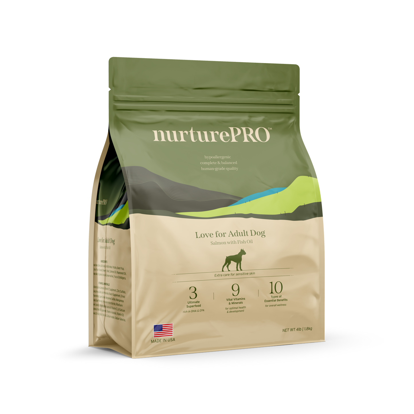 Nurture Pro Love Adult Dogs Dry Dog Food (Salmon with Fish Oil)