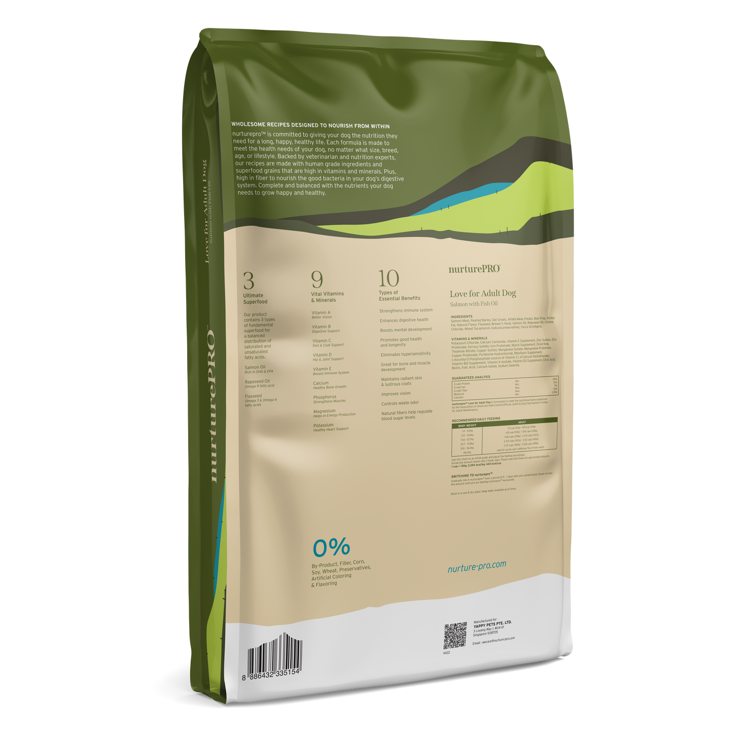 Nurture Pro Love Adult Dogs Dry Dog Food (Salmon with Fish Oil)