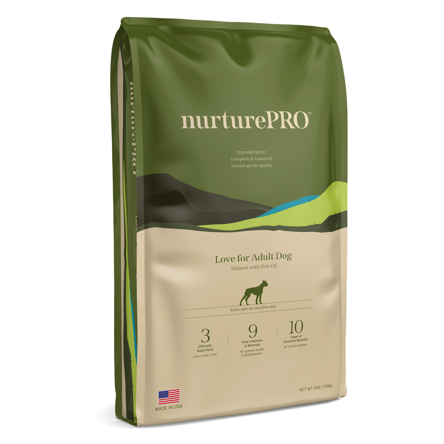 Nurture Pro Love Adult Dogs Dry Dog Food (Salmon with Fish Oil)