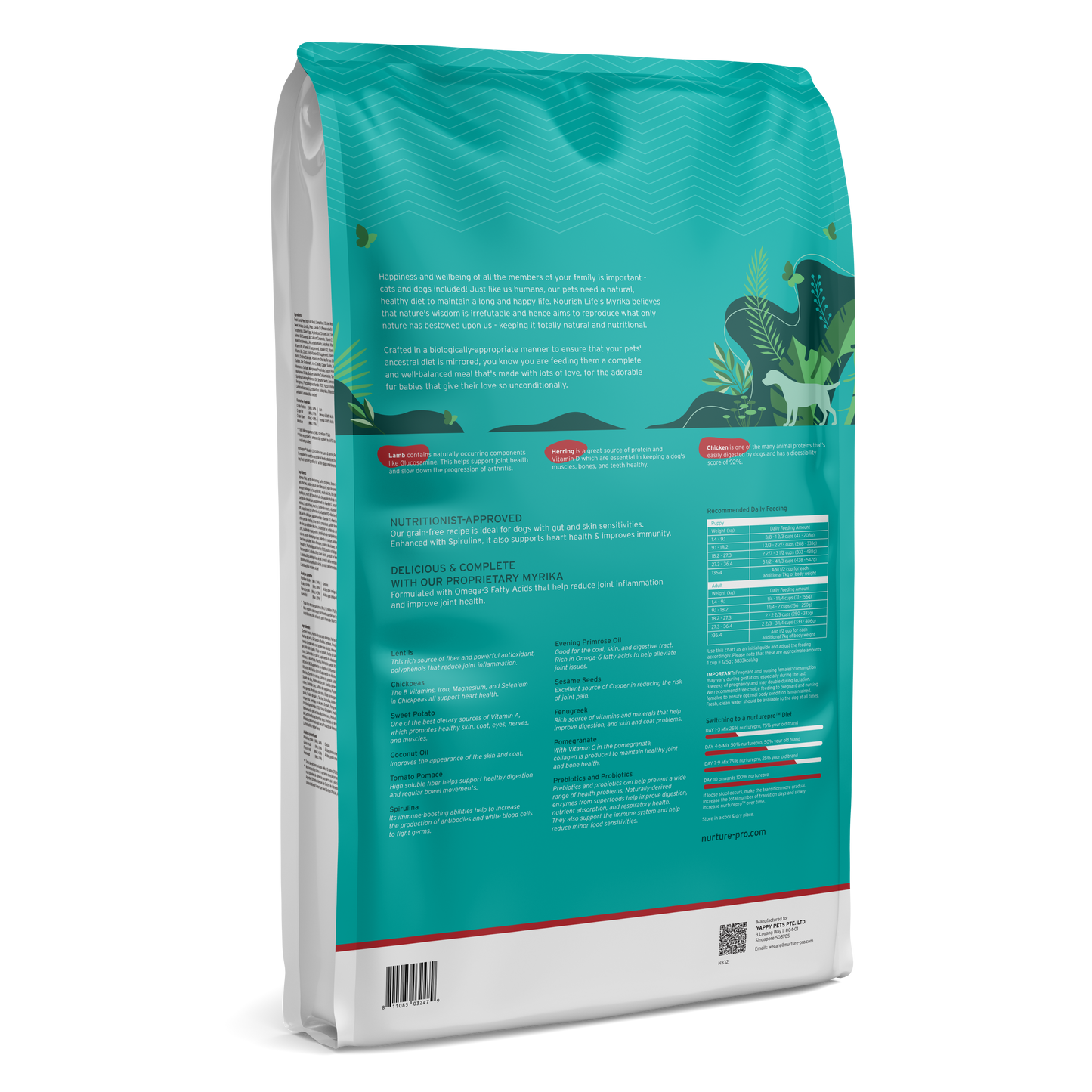 Nurture Pro Nourish Life Slow-cooked Grain-free Dry Dog Food (Lamb & Herring)