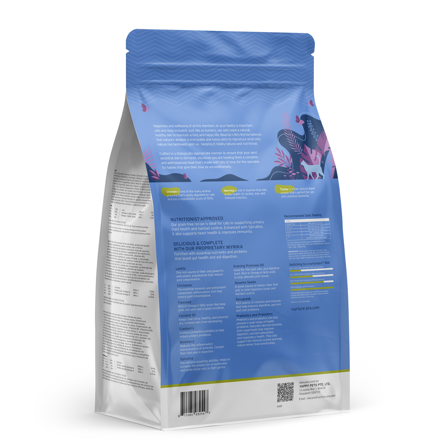 Nurture Pro Nourish Life Slow-cooked Grain-free Dry Cat Food, Kitten (Chicken &Turkey)