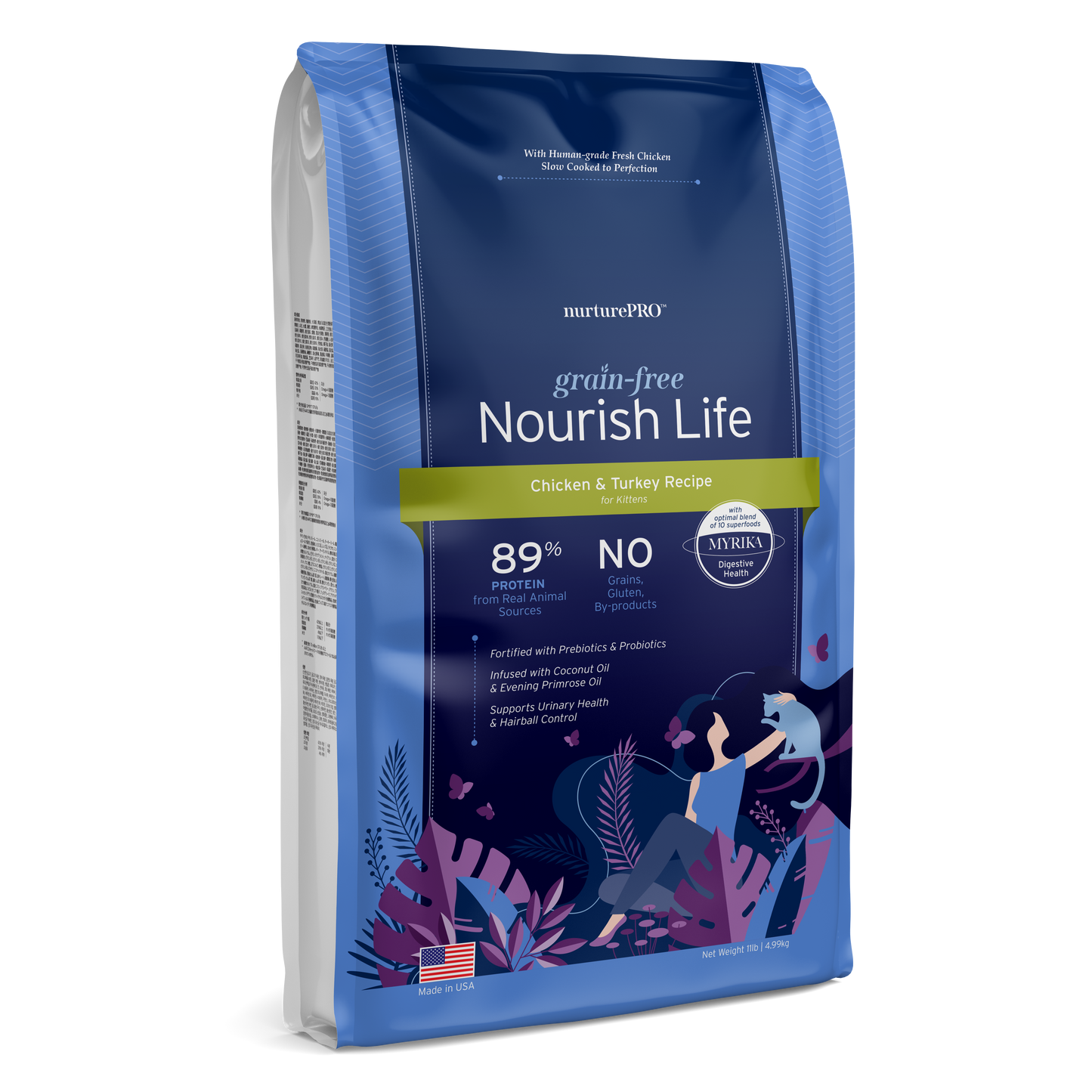 Nurture Pro Nourish Life Slow-cooked Grain-free Dry Cat Food, Kitten (Chicken &Turkey)