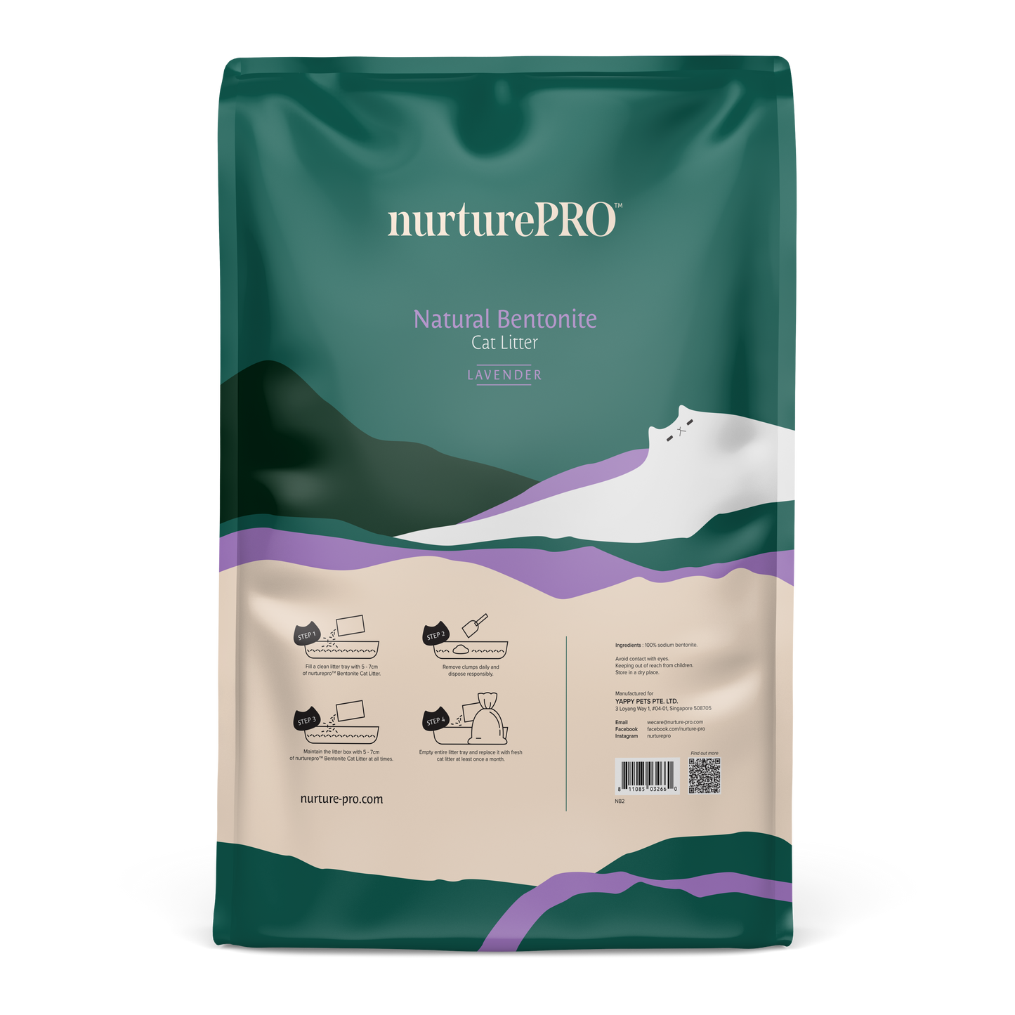 Nurture Pro Natural Bentonite Cat Litter 10L