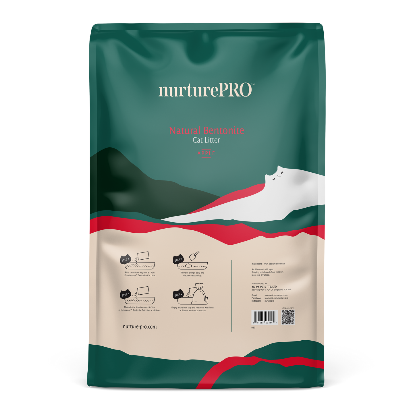 Nurture Pro Natural Bentonite Cat Litter 10L