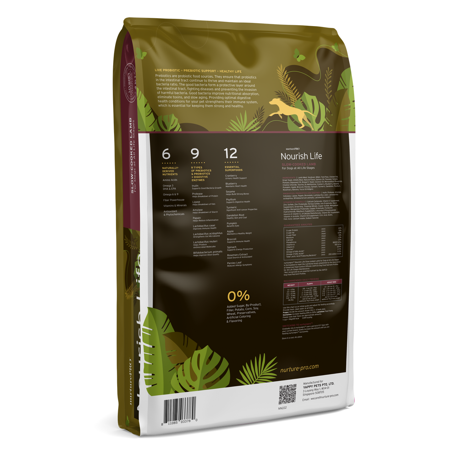 Nurture Pro Nourish Life Slow-cooked Dry Dog Food (Lamb)