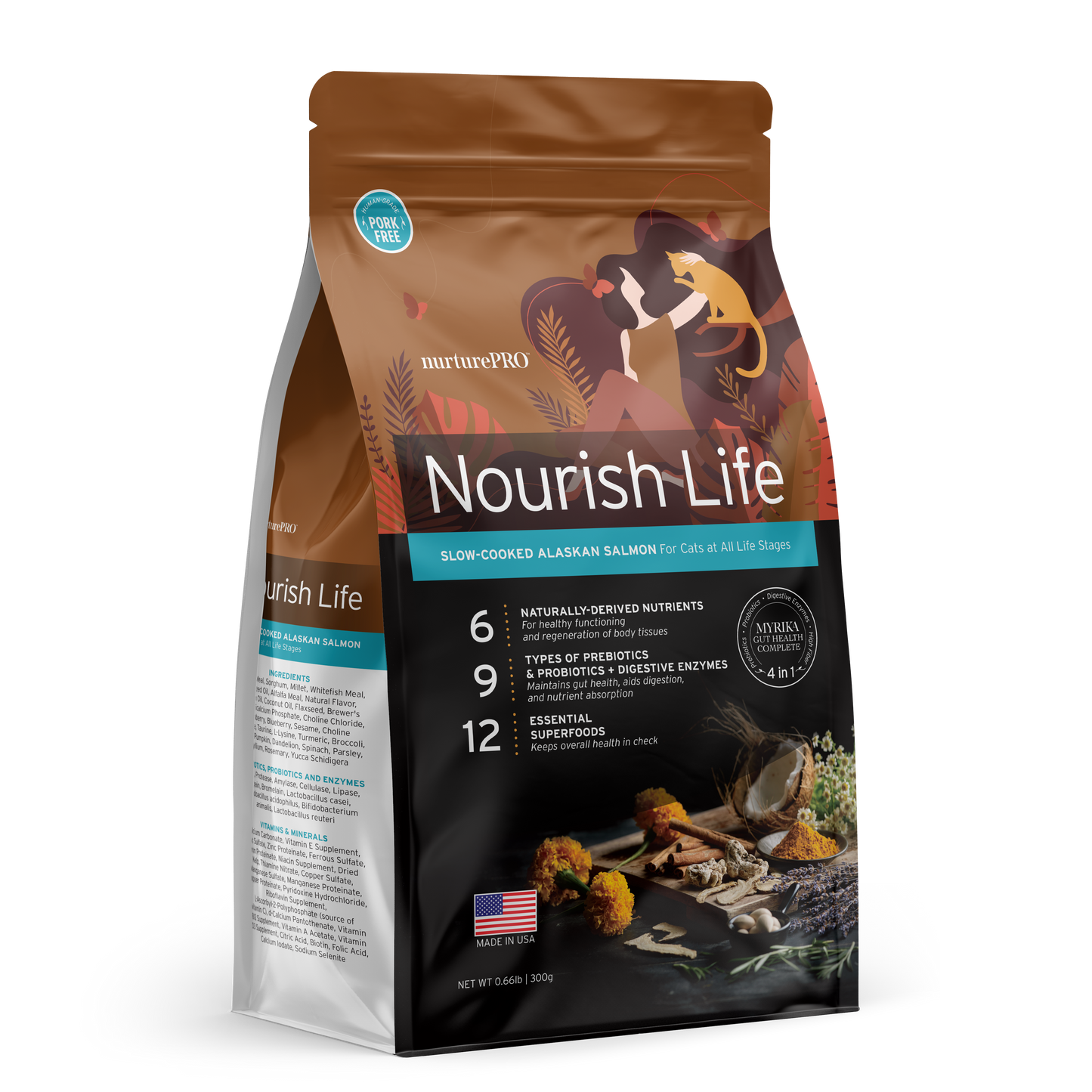 Nurture Pro Nourish Life Slow-cooked Dry Cat Food, Kitten (Alaskan Salmon)