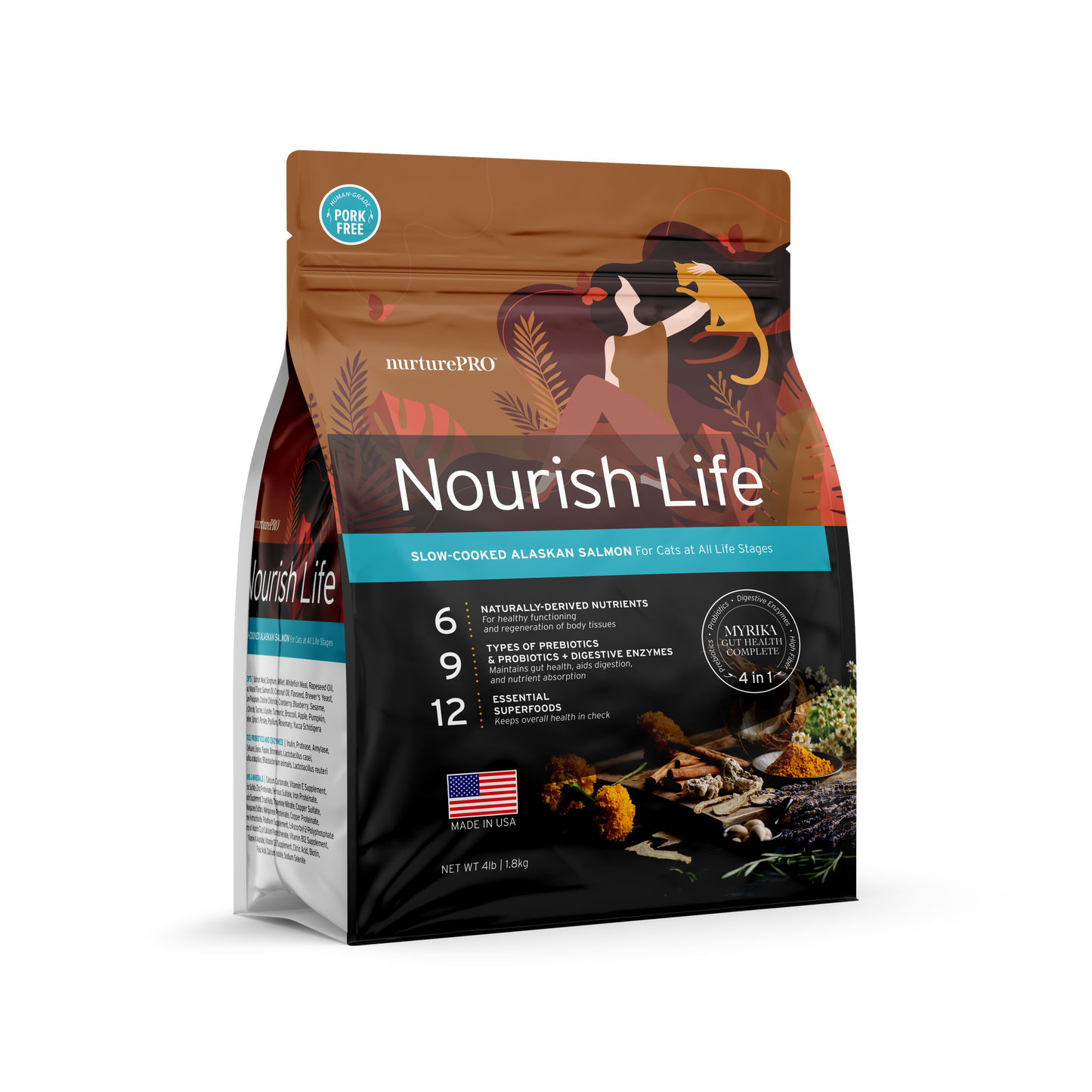 Nurture Pro Nourish Life Slow-cooked Dry Cat Food, Kitten (Alaskan Salmon)