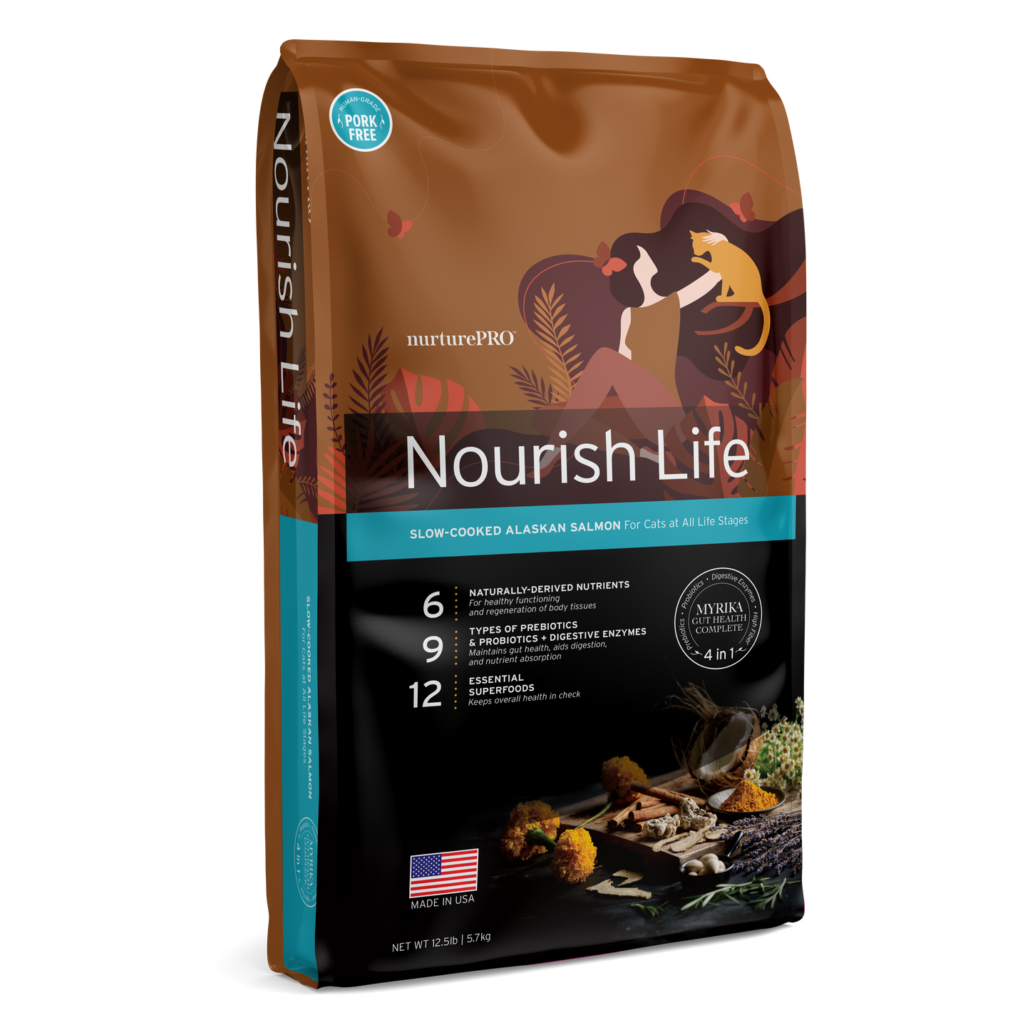 Nurture Pro Nourish Life Slow-cooked Dry Cat Food, Kitten (Alaskan Salmon)