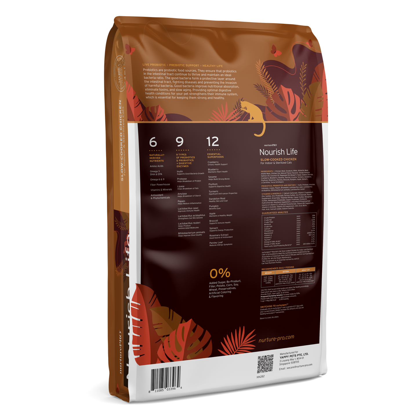 Nurture Pro Nourish Life Slow-cooked Dry Cat Food, Mature 7+ (Chicken)