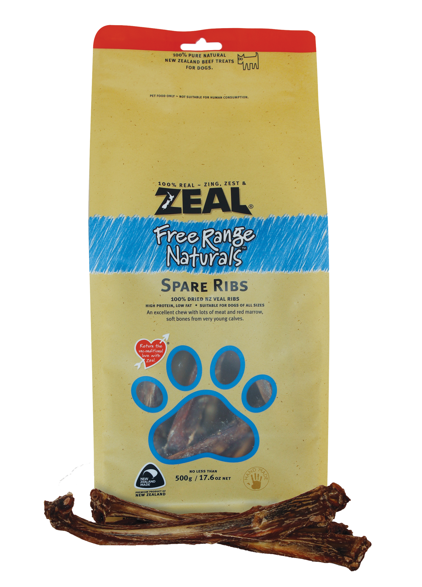 Zeal Dried Spare Ribs Dog Treats