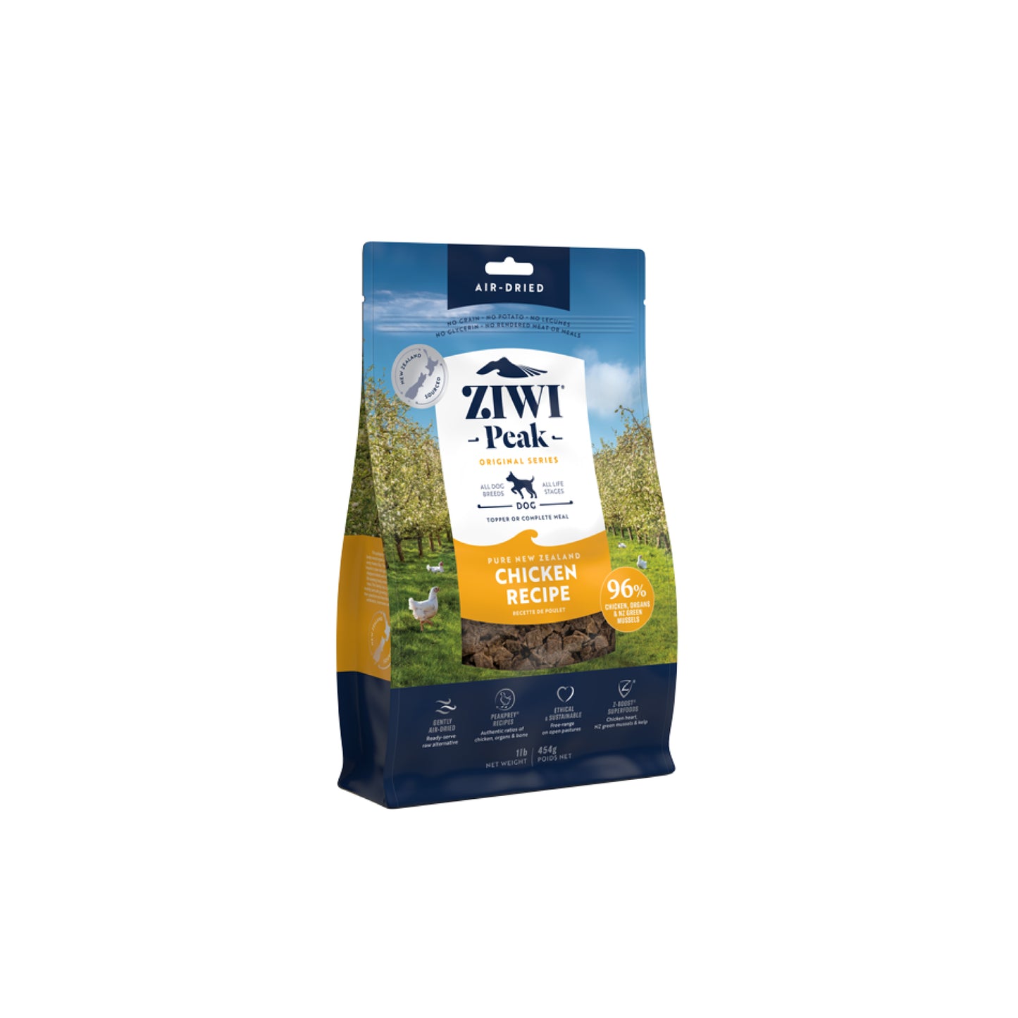 Ziwi Peak Originals Air Dried Dog Food 454g