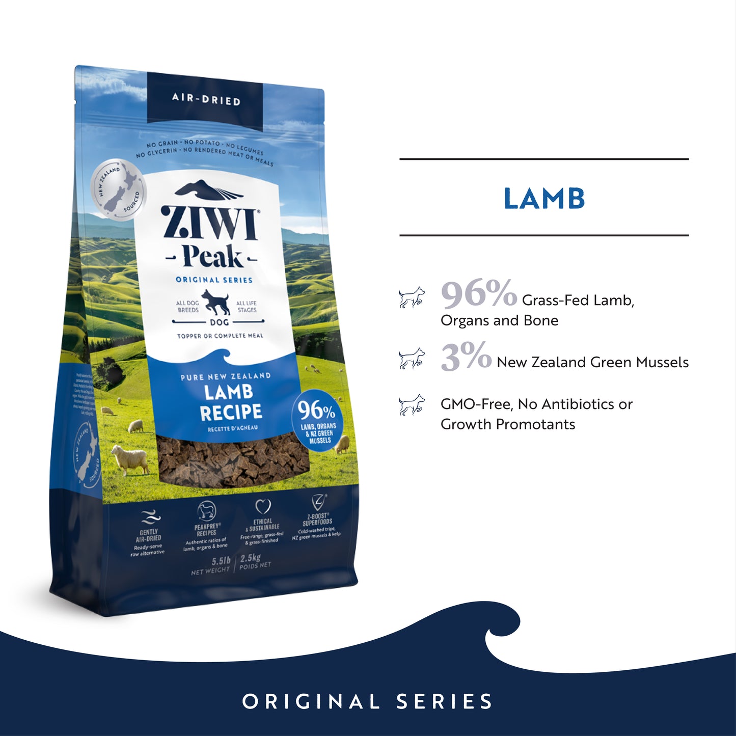 Ziwi Peak Originals Air Dried Dog Food 4kg