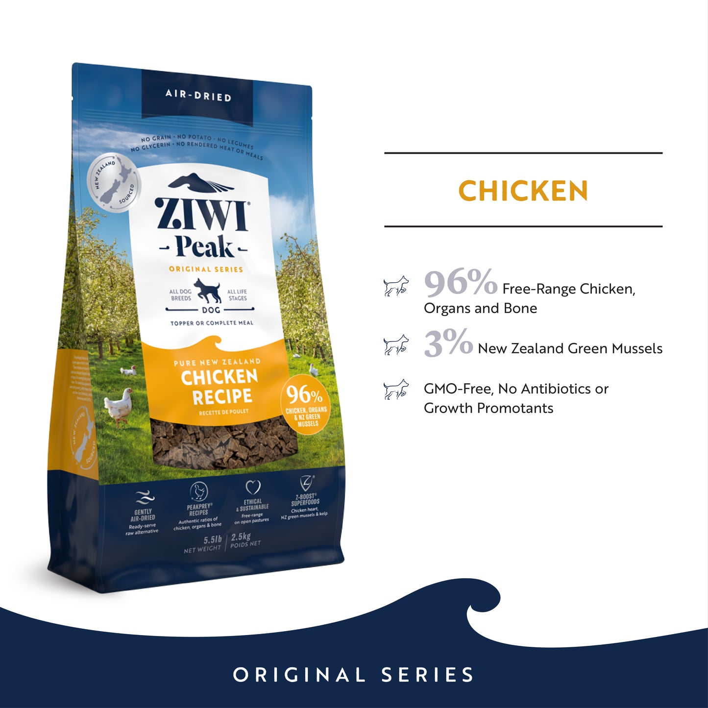 Ziwi Peak Originals Air Dried Dog Food 4kg