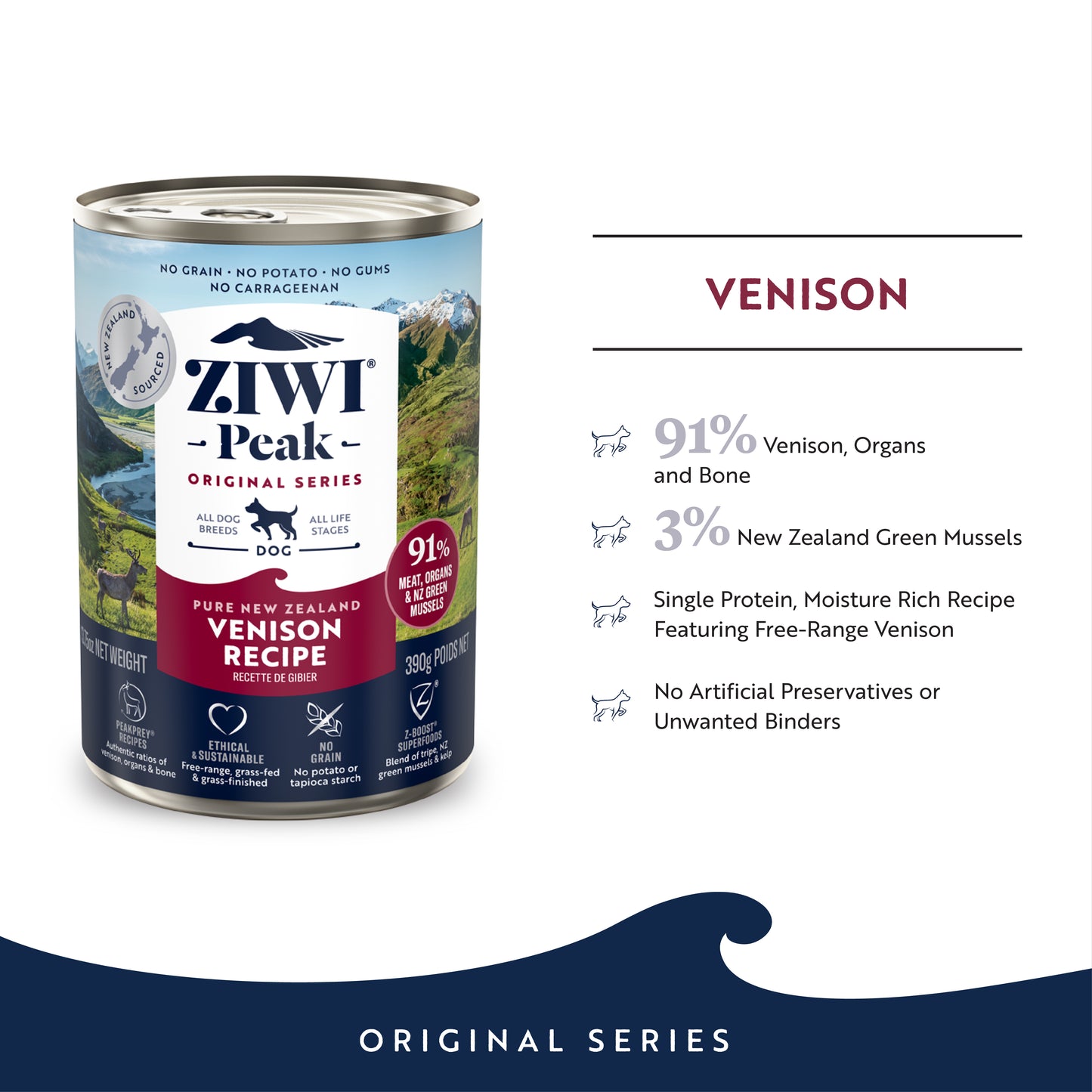 Ziwi Peak Originals Wet Dog Food 390g