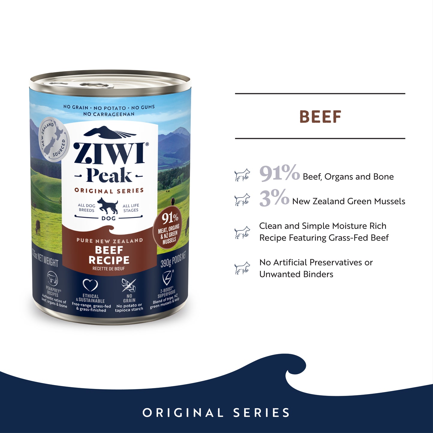 Ziwi Peak Originals Wet Dog Food 390g