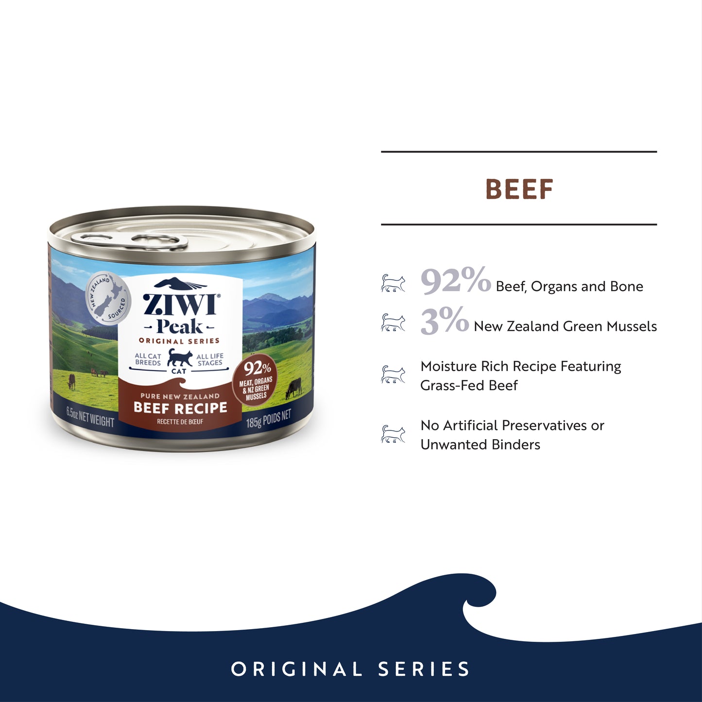 Ziwi Peak Originals Wet Cat Food 185g