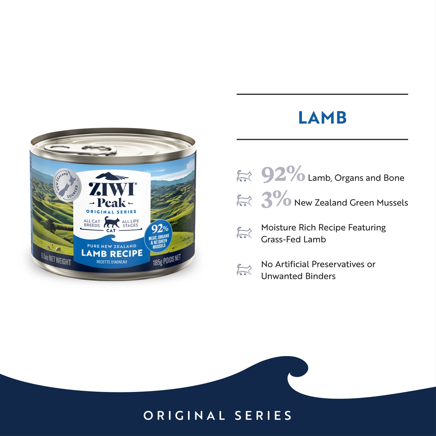 Ziwi Peak Originals Wet Cat Food 185g