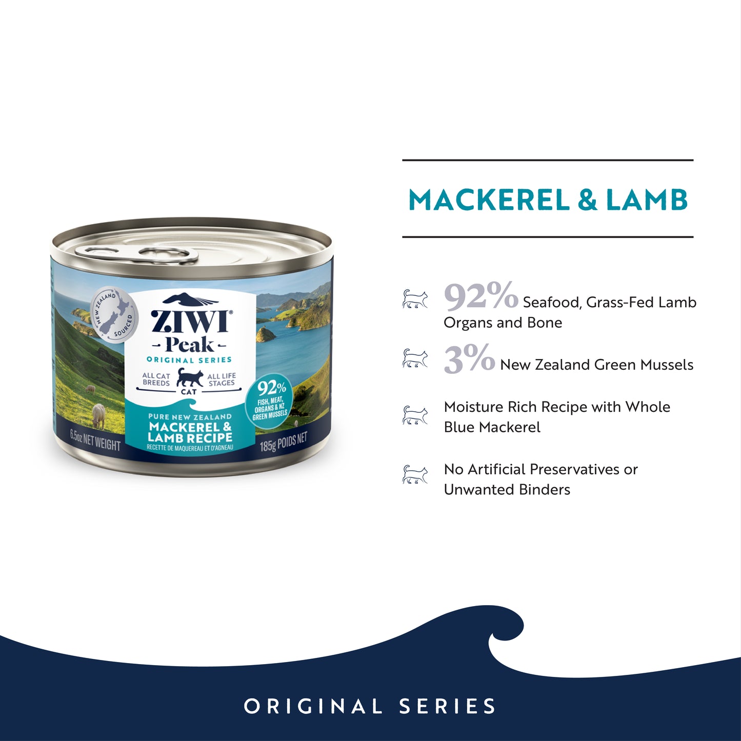 Ziwi Peak Originals Wet Cat Food 185g