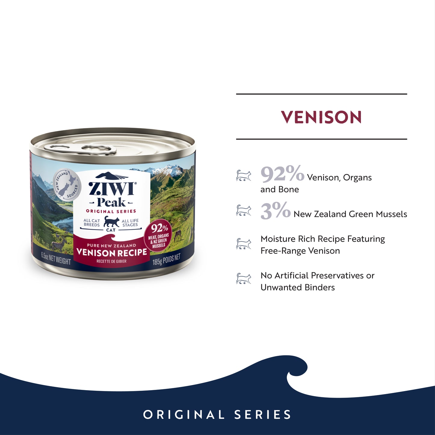 Ziwi Peak Originals Wet Cat Food 185g