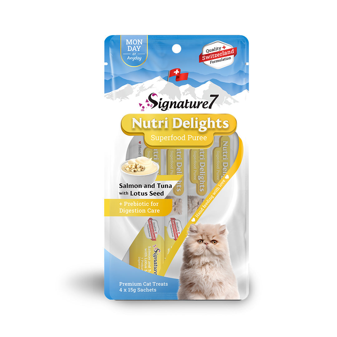 Signature7 Nutri Delights Superfood Puree Cat Treats 60g [MAY 18 CLEARANCE]