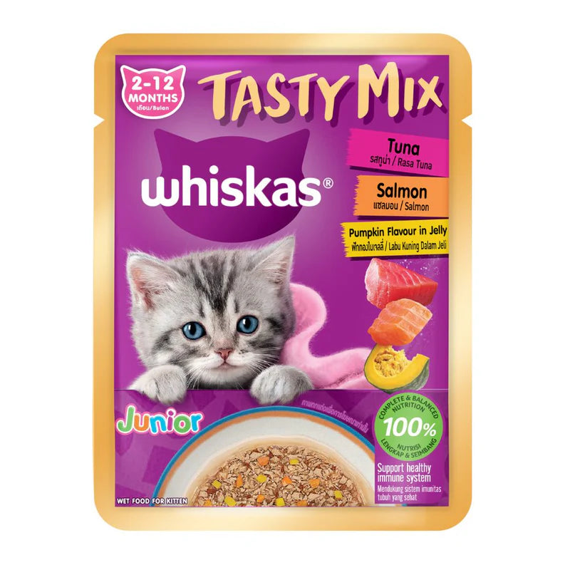 Whiskas Pouch Tasty Mix Wet Cat Food- 70g