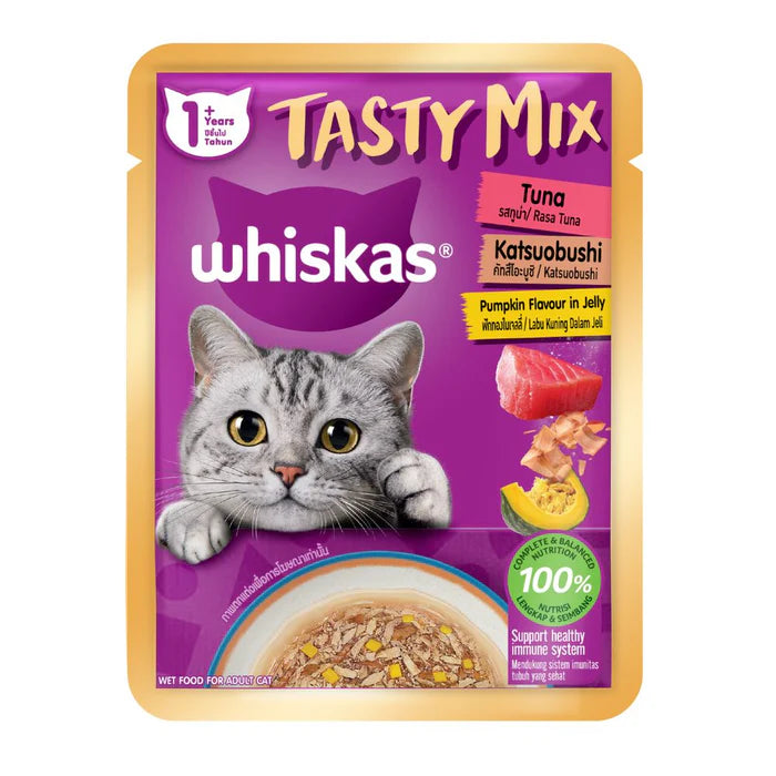 Whiskas Pouch Tasty Mix Wet Cat Food- 70g