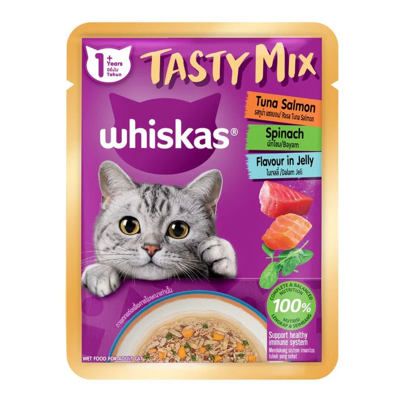 Whiskas Pouch Tasty Mix Wet Cat Food- 70g