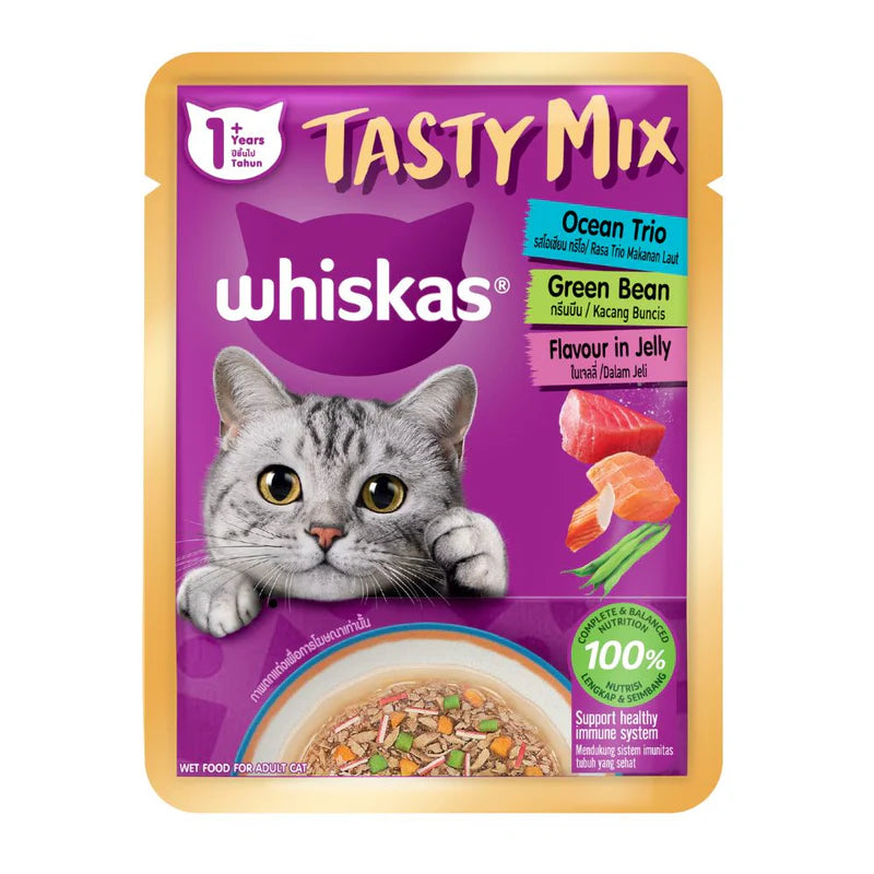 Whiskas Pouch Tasty Mix Wet Cat Food- 70g