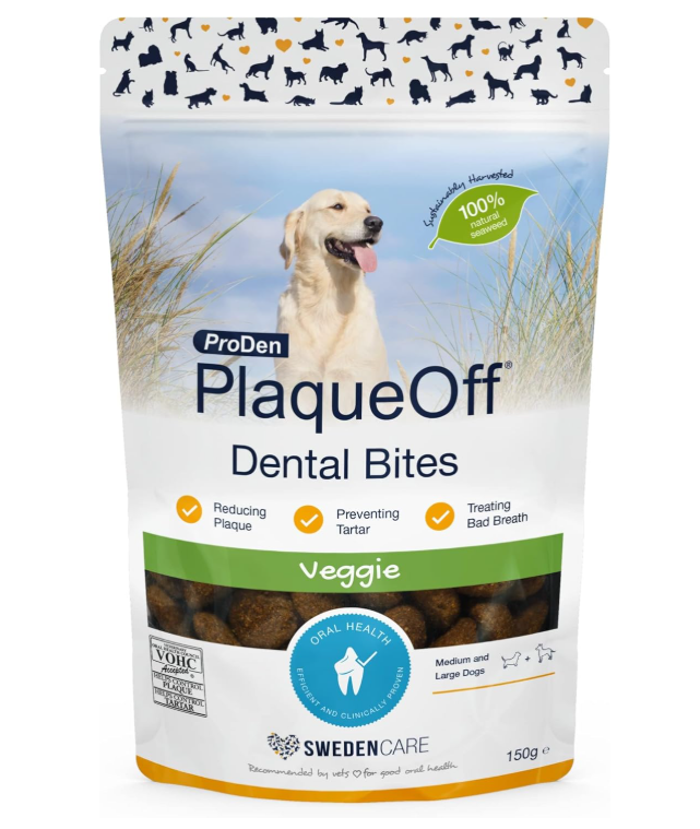 SwedenCare ProDen PlaqueOff Dental Bites for Cats and Dogs (60g/150g)