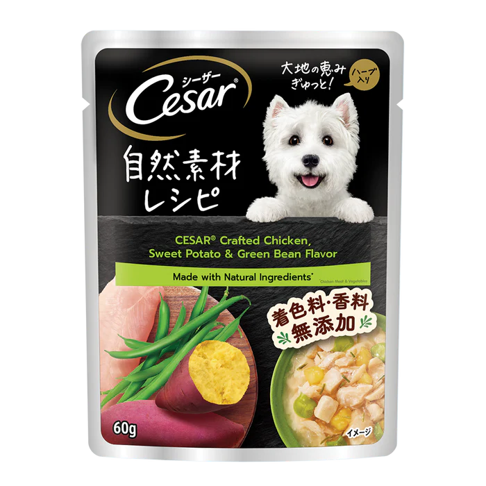 Cesar Pouch Naturally Crafted Dog Wet Food 60g