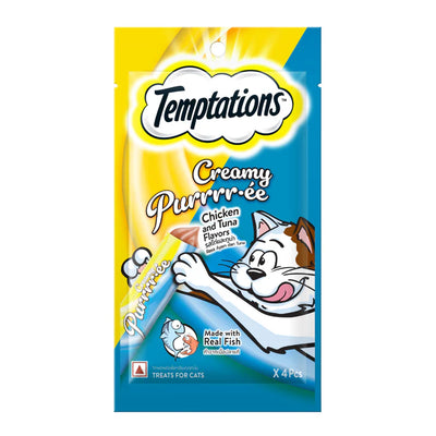 Temptations Creamy Puree Cat Treats 12g x 4pcs