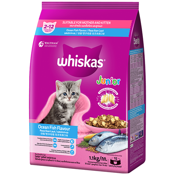 Whiskas Cat Dry Food 1.1kg & 1.2kg