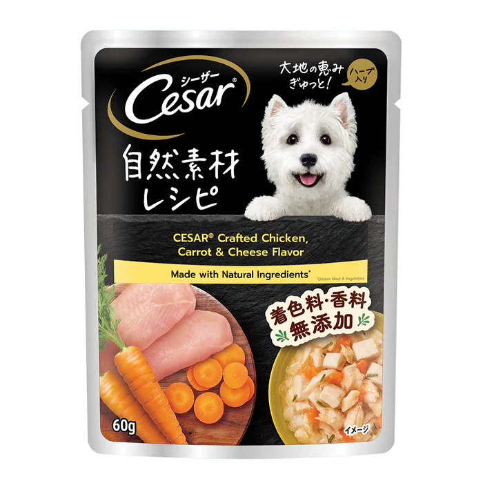 Cesar Pouch Naturally Crafted Dog Wet Food 60g