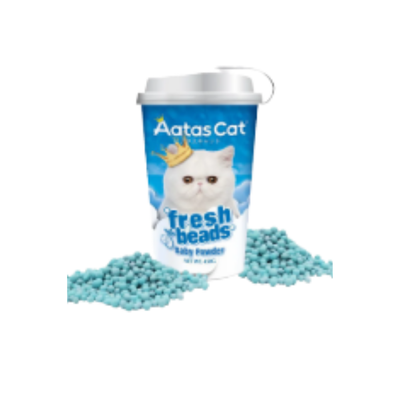 Aatas Cat Fresh Beads Deodorizer Cat Litter Baby Powder 450g