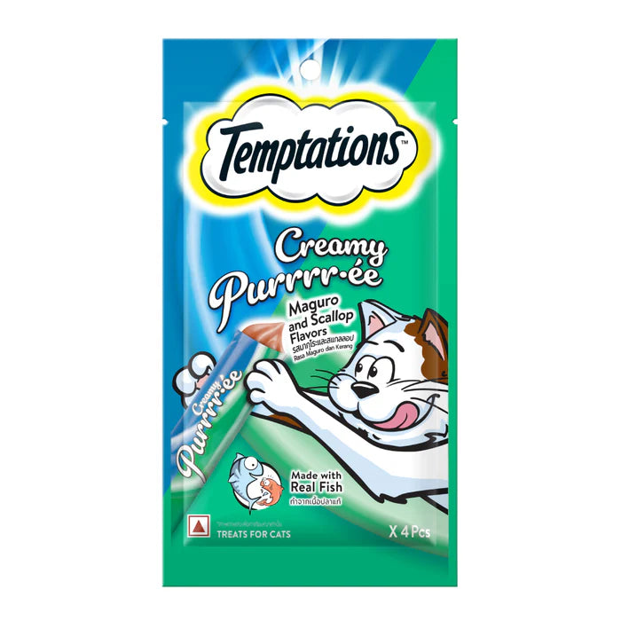 Temptations Creamy Puree Cat Treats 12g x 4pcs
