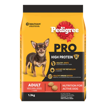 Pedigree High Protein Dog Dry Food 1.3kg - 3kg