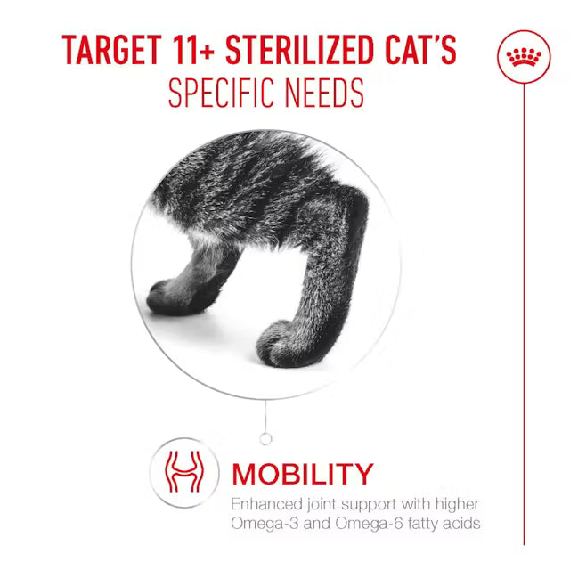 Royal Canin Ageing Sterilised 11+ (Replaced to Sterilised 12+) Cat Dry Food 400g & 2kg