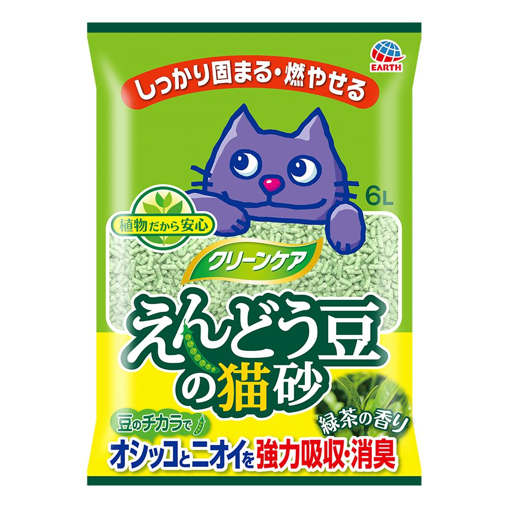 Earth Pet Green Pea Clumping Cat Litter 6L
