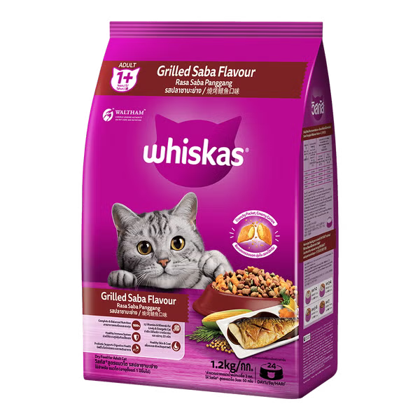 Whiskas Cat Dry Food 1.1kg & 1.2kg