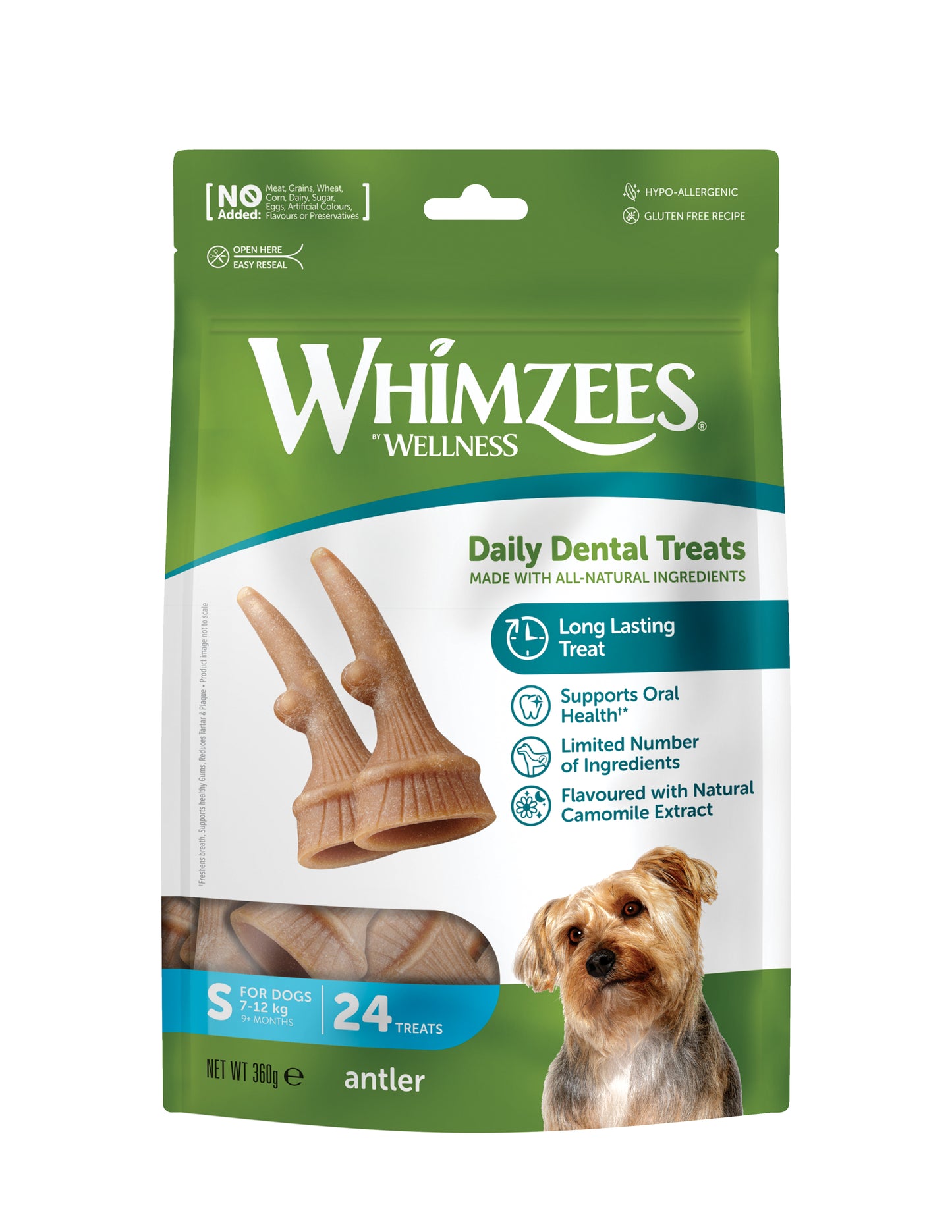 Whimzees Antler Dental Treats For Dogs